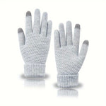 Manusi de Dama, Flippy, Functie Touchscreen (ecran tactil), Material Acril Tricotat, Manseta Elastica, Interior
