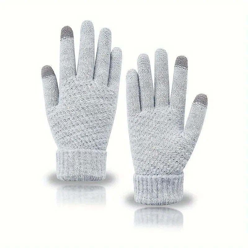 Manusi de Dama, Flippy, Functie Touchscreen (ecran tactil), Material Acril Tricotat, Manseta Elastica, Interior