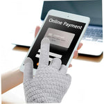 Manusi de Dama, Flippy, Functie Touchscreen (ecran tactil), Material Acril Tricotat, Manseta Elastica, Interior