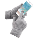 Manusi de Dama, Flippy, Functie Touchscreen (ecran tactil), Material Acril Tricotat, Manseta Elastica, Interior