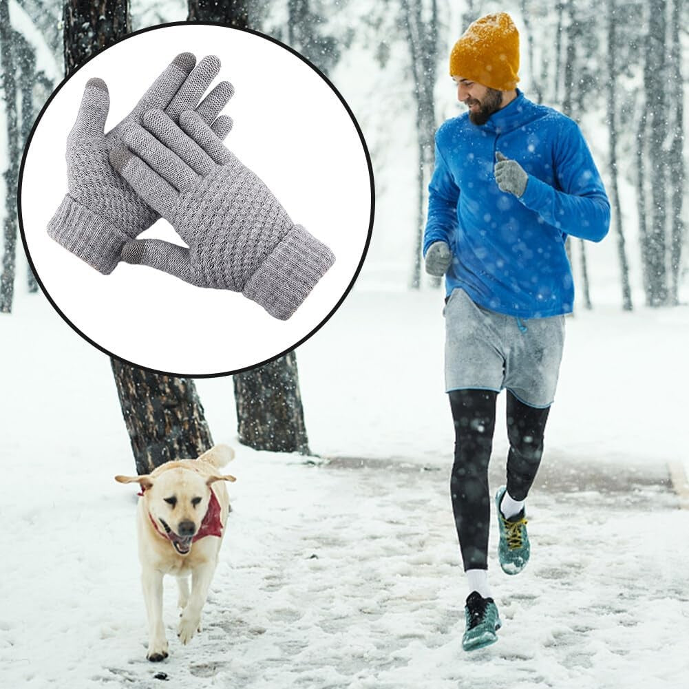Manusi de Dama, Flippy, Functie Touchscreen (ecran tactil), Material Acril Tricotat, Manseta Elastica, Interior