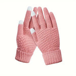 Manusi de Dama, Flippy, Functie Touchscreen (ecran tactil), Material Acril Tricotat, Manseta Elastica, Interior