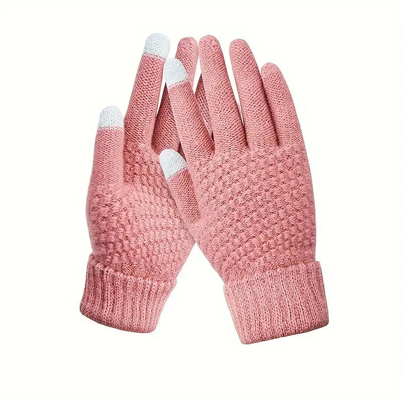 Manusi de Dama, Flippy, Functie Touchscreen (ecran tactil), Material Acril Tricotat, Manseta Elastica, Interior