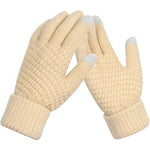 Manusi de Dama, Flippy, Functie Touchscreen (ecran tactil), Material Acril Tricotat, Manseta Elastica, Interior