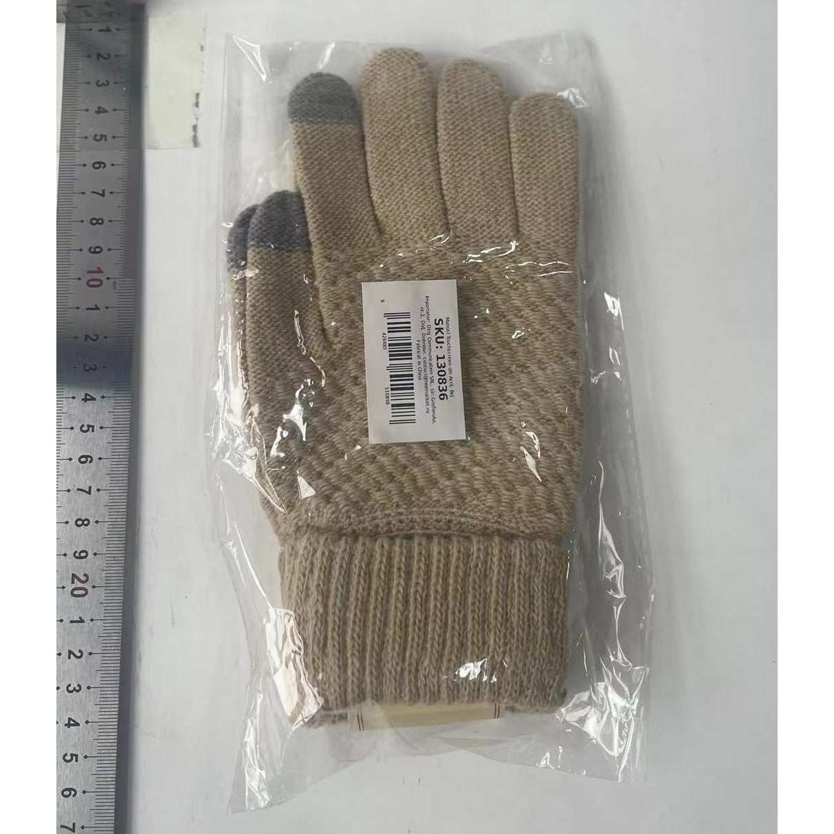 Manusi de Dama, Flippy, Functie Touchscreen (ecran tactil), Material Acril Tricotat, Manseta Elastica, Interior