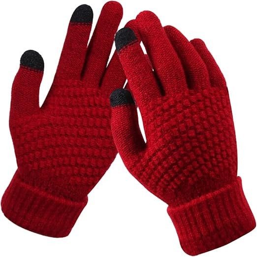 Manusi de Dama, Flippy, Functie Touchscreen (ecran tactil), Material Acril Tricotat, Manseta Elastica, Interior