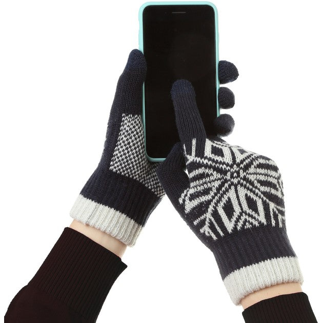 Manusi de Barbat, Flippy, Model Fulg, Functie Touchscreen (ecran tactil), Material Acril Tricotat, Manseta Elastica,