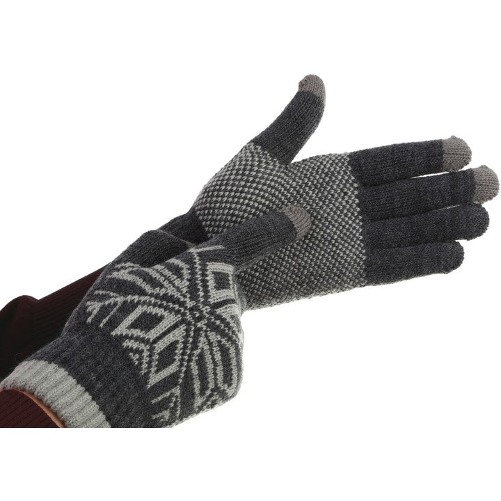 Manusi de Barbat, Flippy, Model Fulg, Functie Touchscreen (ecran tactil), Material Acril Tricotat, Manseta Elastica,