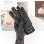 Manusi de Barbat, Flippy, Model Tricotat, Functie Touchscreen (ecran tactil), Material Acril, Manseta Elastica,