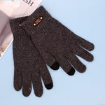Manusi de Barbat, Flippy, Model Tricotat, Functie Touchscreen (ecran tactil), Material Acril, Manseta Elastica,
