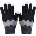 Manusi de Dama, Flippy, Model Ondulat, Functie Touchscreen (ecran tactil), Material Acril Tricotat, Manseta Elastica,