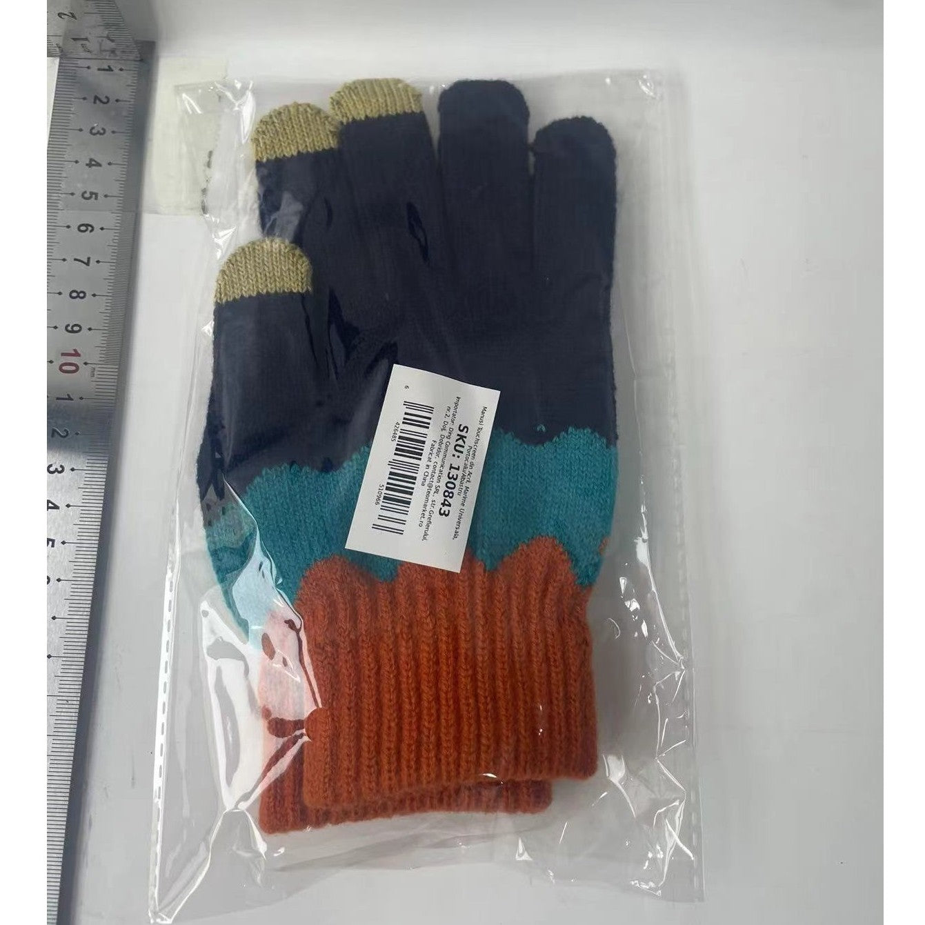 Manusi de Dama, Flippy, Model Ondulat, Functie Touchscreen (ecran tactil), Material Acril Tricotat, Manseta Elastica,