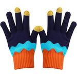 Manusi de Dama, Flippy, Model Ondulat, Functie Touchscreen (ecran tactil), Material Acril Tricotat, Manseta Elastica,