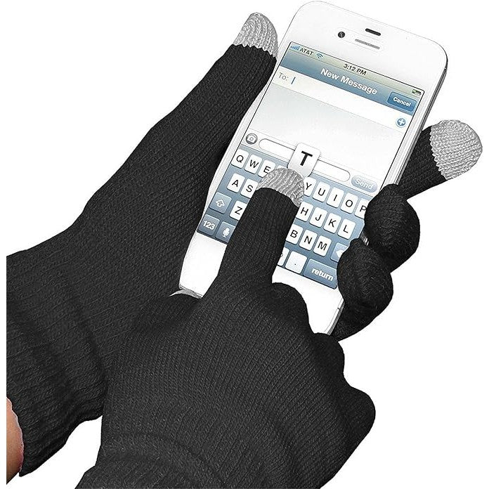 Manusi de Dama, Flippy, Functie Touchscreen (ecran tactil), Material Acril Tricotat, Manseta Elastica, Interior