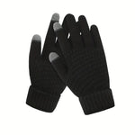 Manusi de Dama, Flippy, Functie Touchscreen (ecran tactil), Material Acril Tricotat, Manseta Elastica, Interior