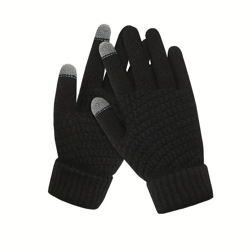 Manusi de Dama, Flippy, Functie Touchscreen (ecran tactil), Material Acril Tricotat, Manseta Elastica, Interior