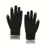Manusi de Dama, Flippy, Functie Touchscreen (ecran tactil), Material Acril Tricotat, Manseta Elastica, Interior