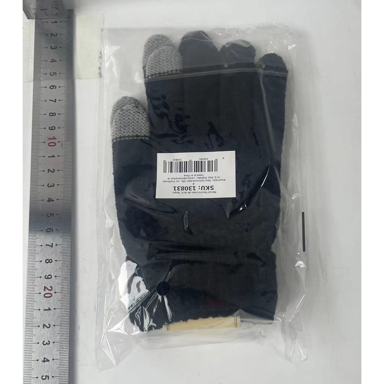 Manusi de Dama, Flippy, Functie Touchscreen (ecran tactil), Material Acril Tricotat, Manseta Elastica, Interior