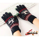 Manusi de Dama, Flippy, Model Ren, Functie Touchscreen (ecran tactil), Material Acril Tricotat, Manseta Elastica,