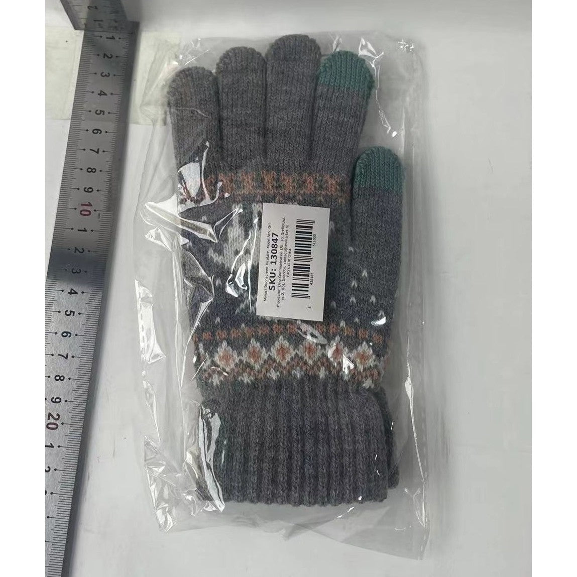 Manusi de Dama, Flippy, Model Ren, Functie Touchscreen (ecran tactil), Material Acril Tricotat, Manseta Elastica,