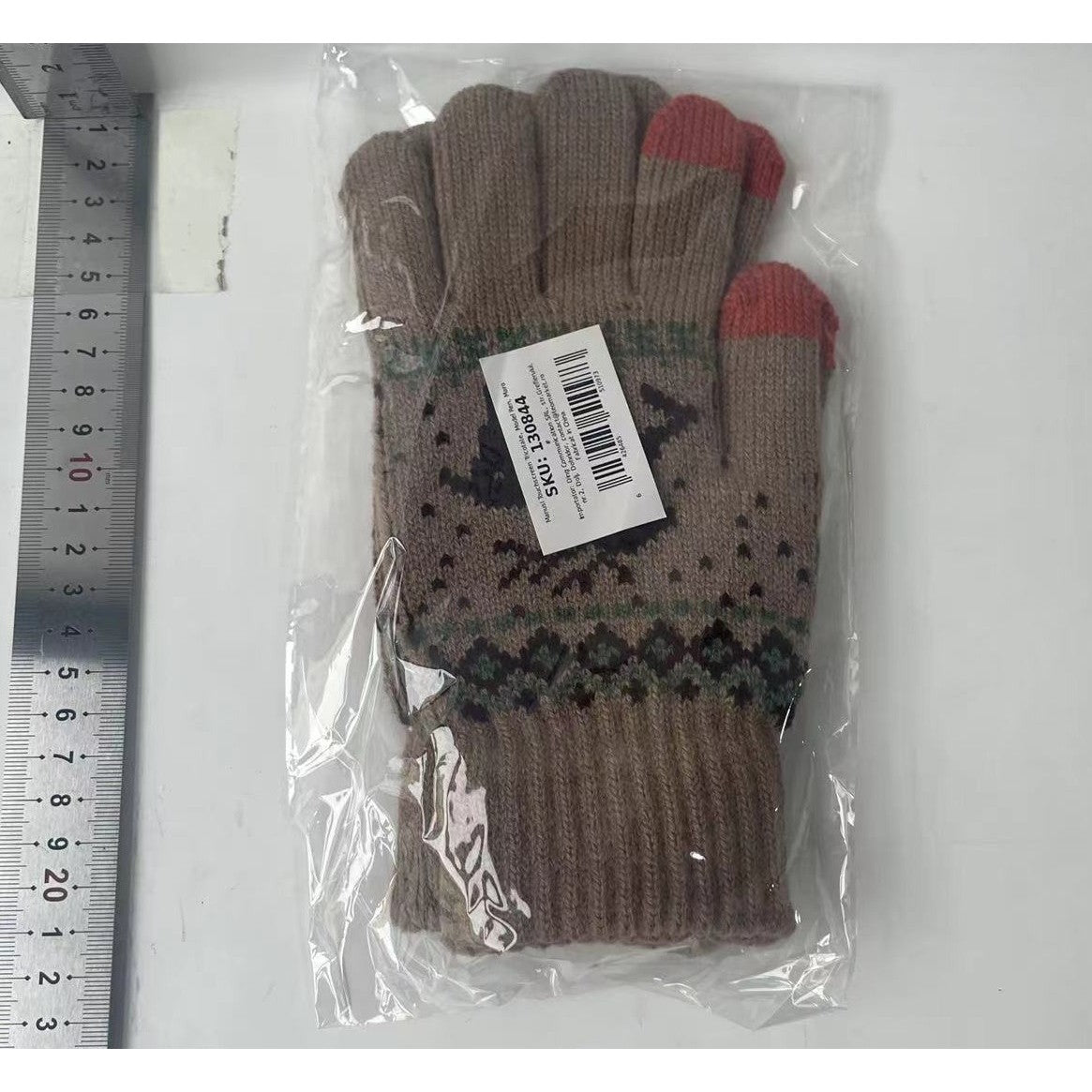 Manusi de Dama, Flippy, Model Ren, Functie Touchscreen (ecran tactil), Material Acril Tricotat, Manseta Elastica,