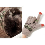 Manusi de Dama, Flippy, Model Ren, Functie Touchscreen (ecran tactil), Material Acril Tricotat, Manseta Elastica,