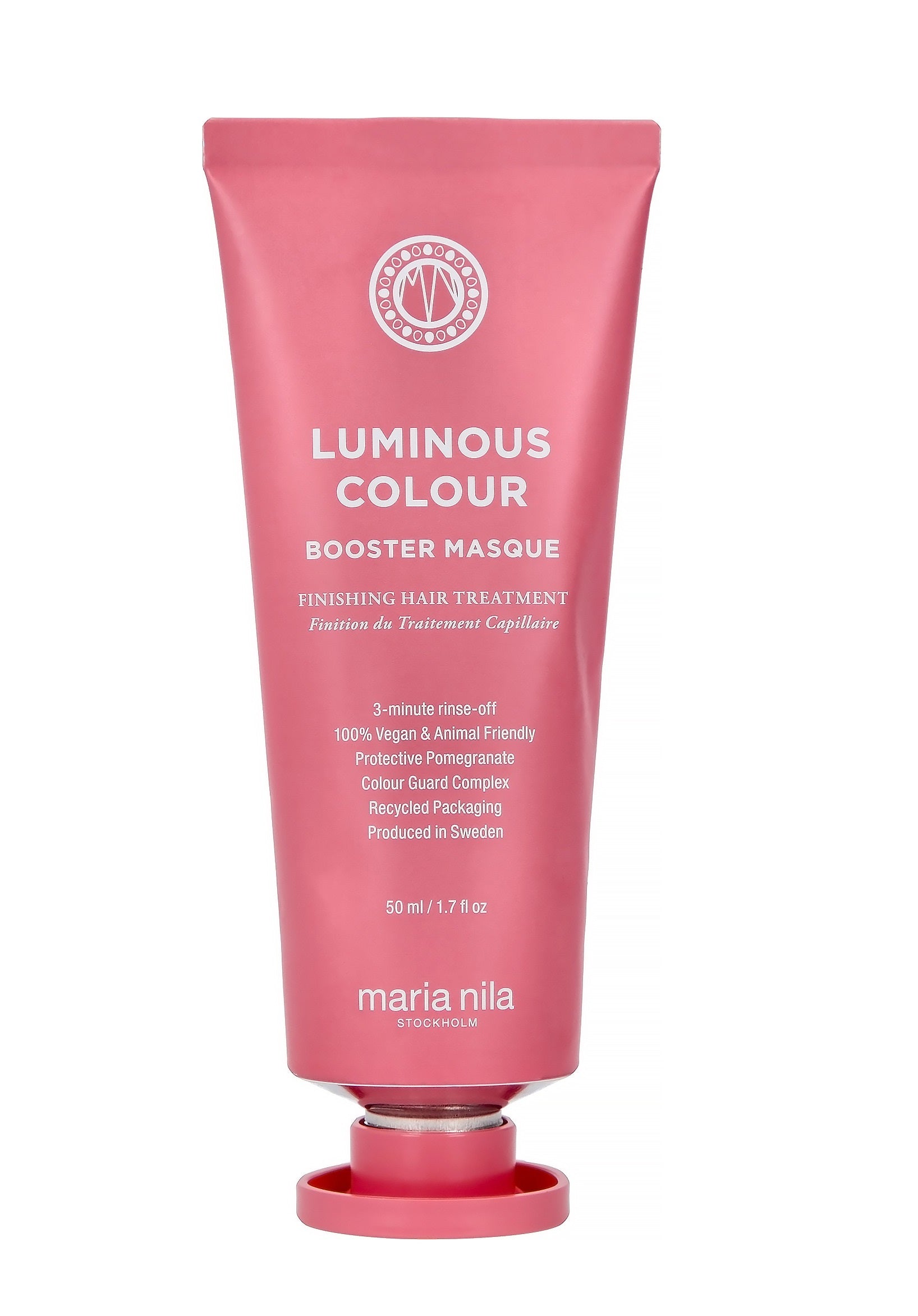 Maria Nila, Luminous Colour, Extract de rodie, Mască cremă pentru tratamentul părului, Pentru hrănire, 50 ml - Olmarkt