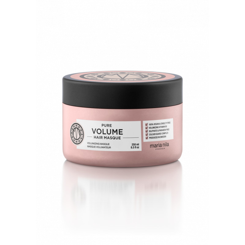 Maria Nila, Pure Volume, Vegan, Mască cremă pentru tratamentul părului, Pentru hrănire, 250 ml - Olmarkt
