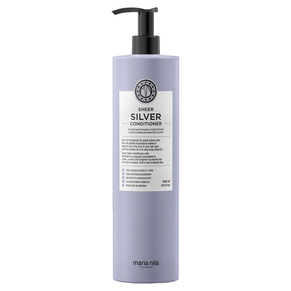Maria Nila, Sheer Silver, Fără parabeni, Balsam de păr, Hidratant, 1000 ml - Olmarkt
