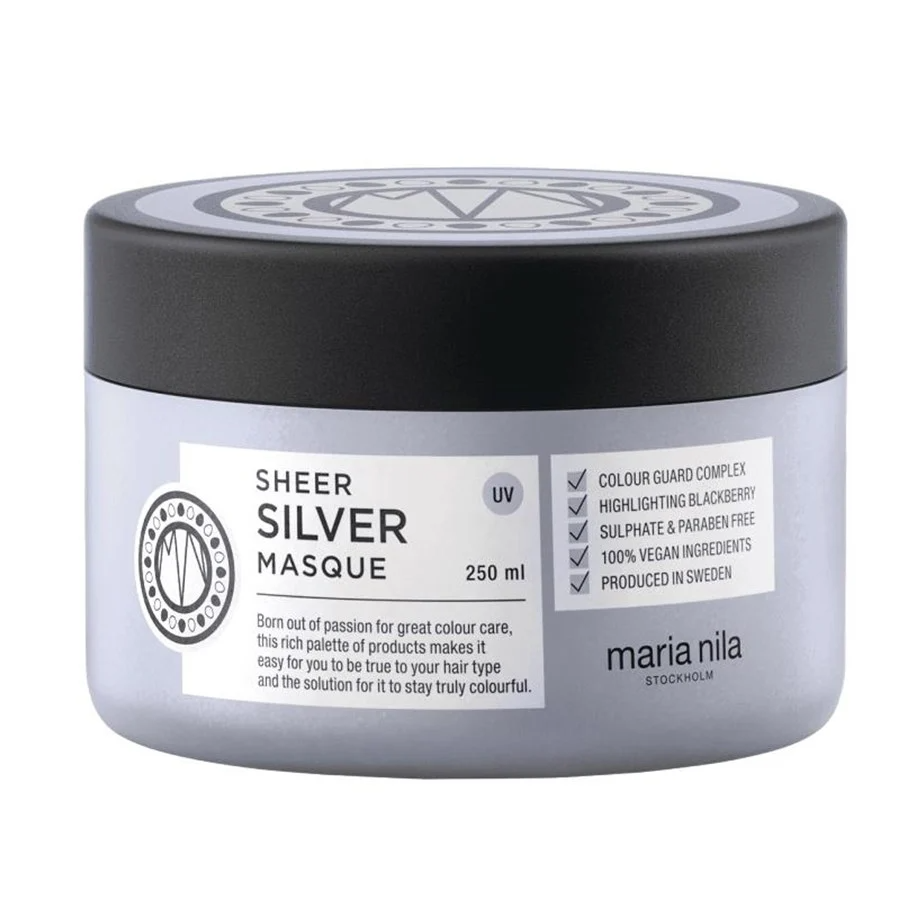 Maria Nila, Sheer Silver, Fără parabeni, Mască cremă pentru tratamentul părului, Hidratant, 250 ml - Olmarkt