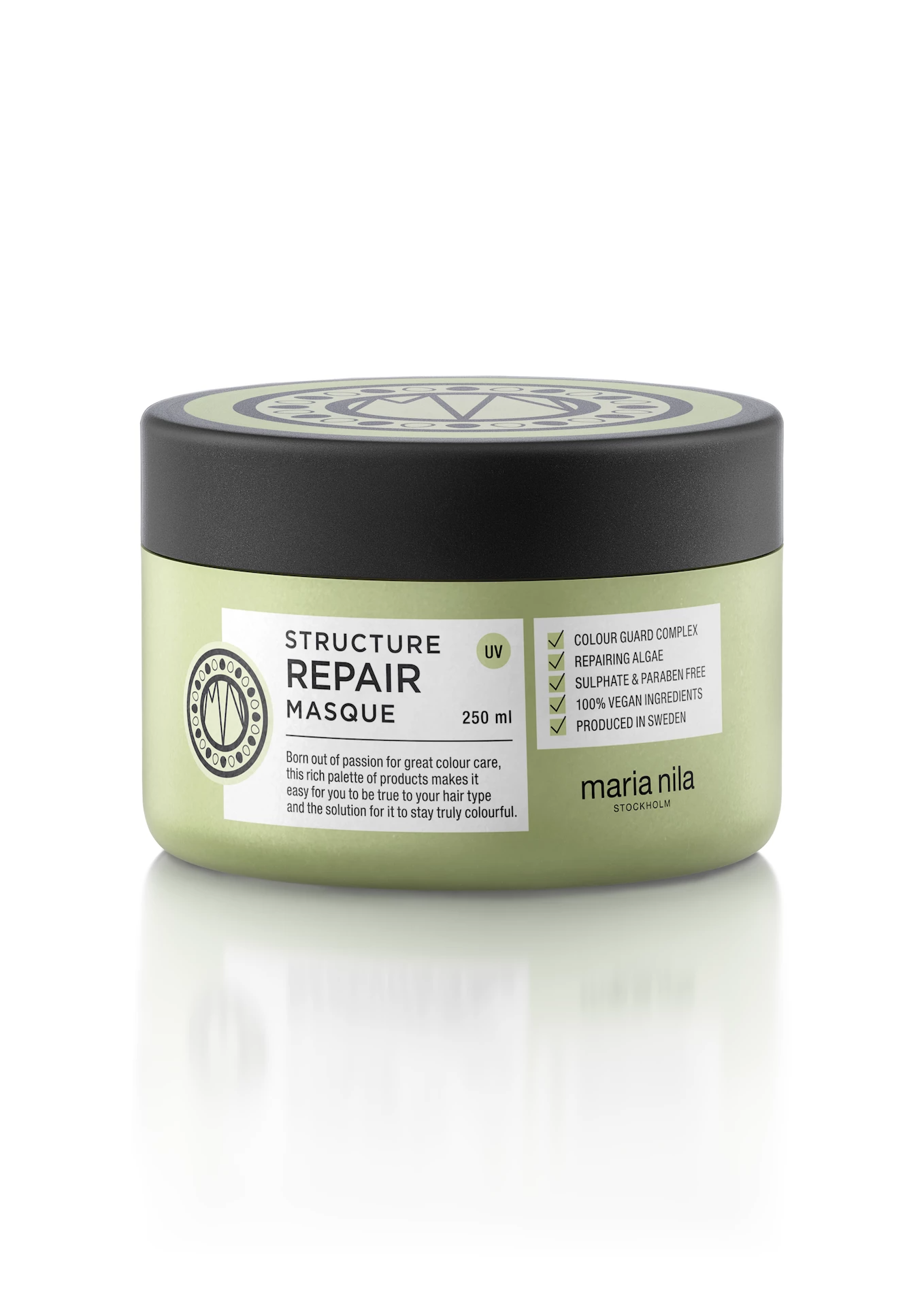 Maria Nila, Structure Repair, Fără cruzime, Mască cremă pentru tratamentul părului, Pentru hidratare, 250 ml - Olmarkt