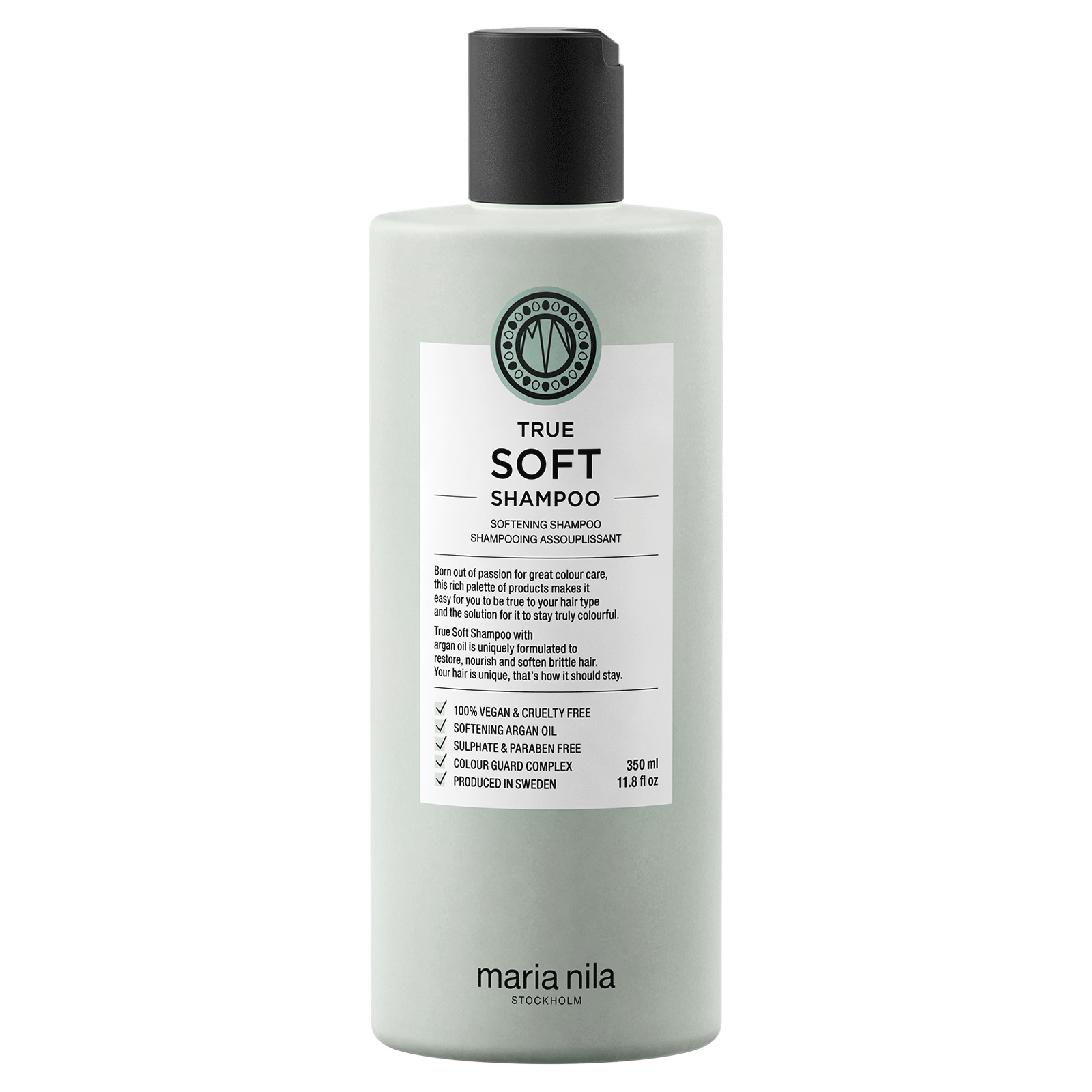 Maria Nila, True Soft, Fără cruzime, Șampon pentru păr, Pentru hidratare, 350 ml - Olmarkt