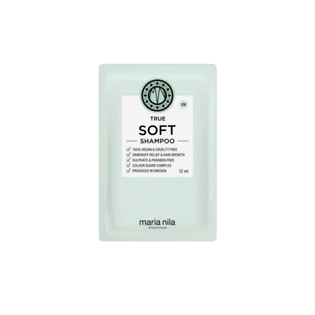 Maria Nila, True Soft, Vegan, Șampon pentru păr, Controlul mătreții, 12 ml