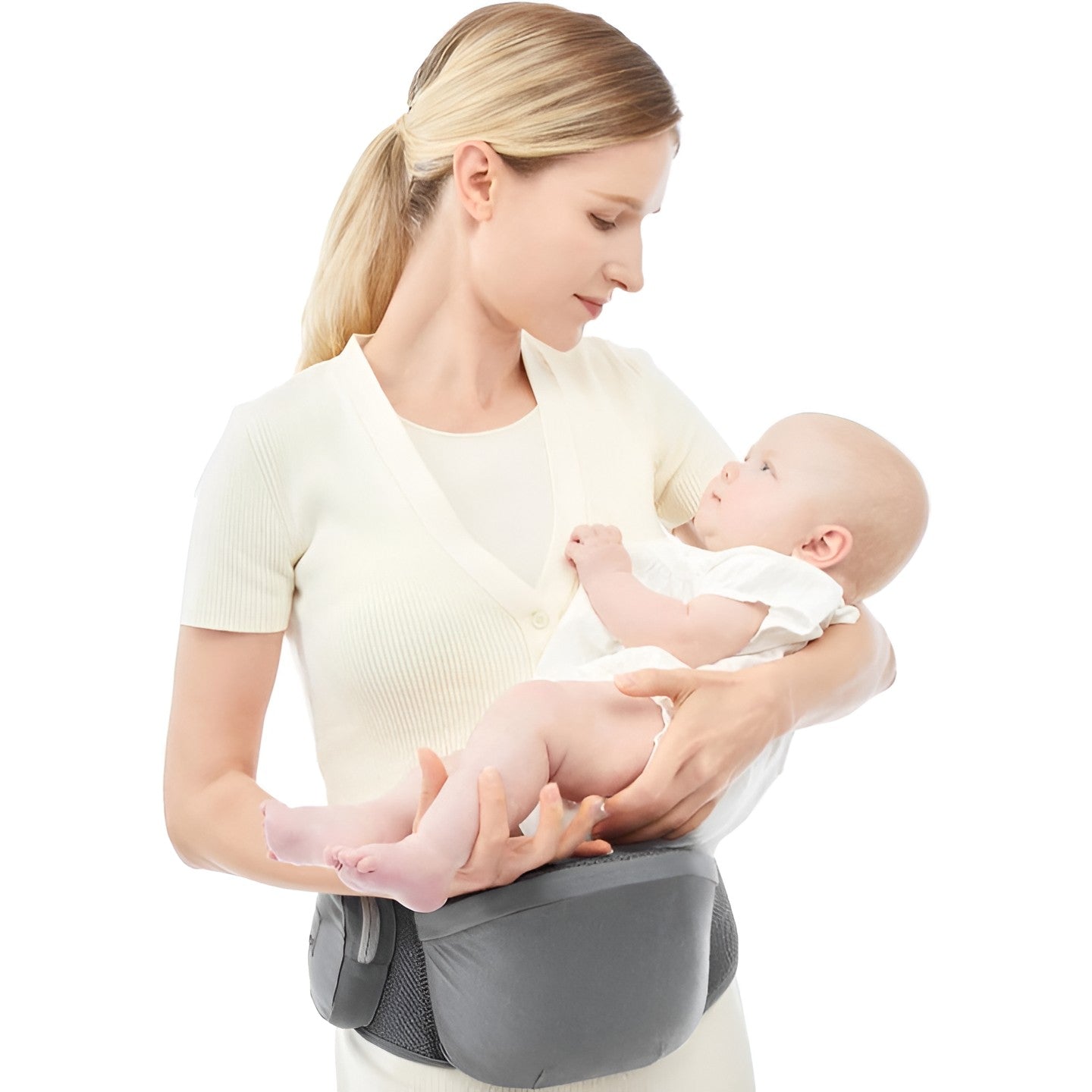 Marsupiu Ergonomic 3in1, Flippy, pentru Bebelusi si Copii, 0-36 Luni, Bretele Reglabile pentru Umar si Sold, Inchidere