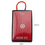 Bratara Argint 925 pentru Dama, Jolie, Model Floare in Contur, Martisor Bratara de 1 Martie, Pandativ Argintiu cu Snur