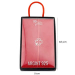 Bratara Argint 925 pentru Dama, Jolie, Model Trifoi in Contur, Martisor Bratara de 1 Martie, Pandativ Argintiu cu Snur