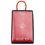 Bratara Argint 925 pentru Dama, Jolie, Model Trifoi in Contur, Martisor Bratara de 1 Martie, Pandativ Argintiu cu Snur