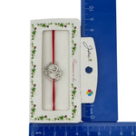 Martisor Bratara cu 2 Noduri Elastica, Jolie, Snur Rosu, Model Doua Inimi