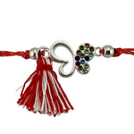 Martisor Bratara cu Ciucure pentru Dama, Jolie, Model Fluture cu Pietre Colorate, Set 12 bucati, Pandativ din Inox,