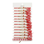 Martisor Bratara cu Ciucure pentru Dama, Jolie, Model Infinit cu Fluture, Set 12 bucati, Pandativ din Inox cu Pietre,