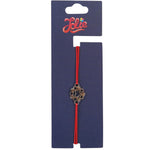 Martisor Bratara din Inox pentru Copii, Jolie, Textil si Inox, Snur Rosu, Model Inima, Argintiu