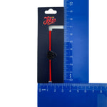 Martisor Bratara din Inox pentru Copii, Jolie, Textil si Inox, Snur Rosu, Model Inimioara, Argintiu
