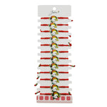 Martisor Bratara pentru Dama si Copii, Jolie, Model Unicorn Magic cu Curcubeu, Set 12 bucati, Pandantiv Emailat, Snur
