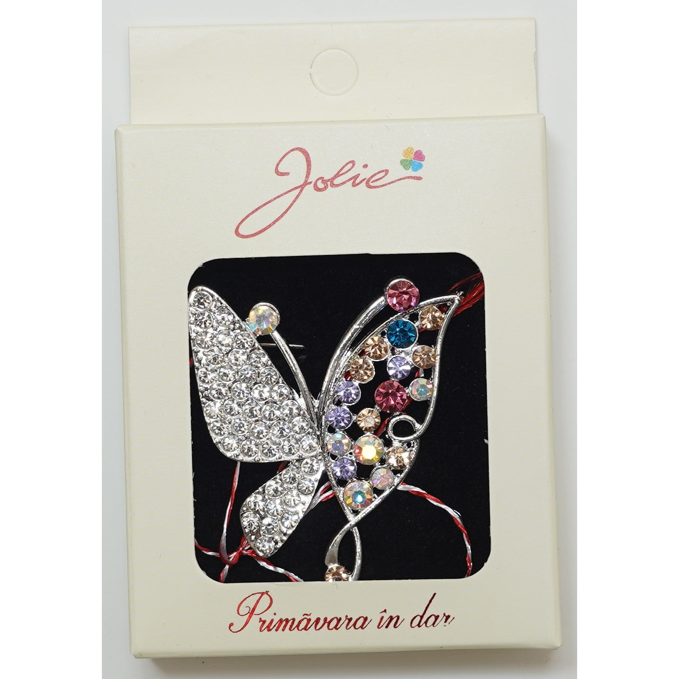 Martisor Brosa Medie, Multicolora, Dimensiune Brosa Aprox 5 cm, Material Metal, Model 15