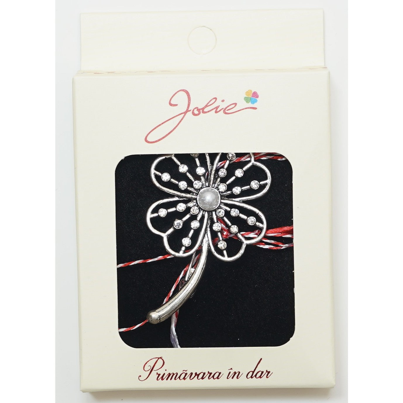 Martisor Brosa Medie, Multicolora, Dimensiune Brosa Aprox 5 cm, Material Metal, Model 17