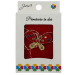 Martisor Brosa Mica in Cutie, Jolie, Dimensiune Brosa 2.5-3cm, Material Metal, Model Fluture Rosu