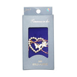 Martisor Brosa Placata cu Aur 24K, Jolie, Ambalaj Carton cu Design, Material Metal, Model Inima, Dimensiune Brosa 2 - 3