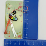 Martisor pentru Copii, Jolie, Model OMIDA, din Cauciuc, cu Snur Impletit Alb/Rosu, Ambalaj Carton cu Design, Multicolor