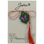 Martisor pentru Copii, Jolie, Material Cauciuc, Ambalaj Carton cu Design, Multicolor, Model Fluture