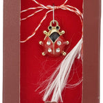 Martisor Pandantiv, Jolie, Drag de Primavara, Model Buburuza, Rosu/Negru